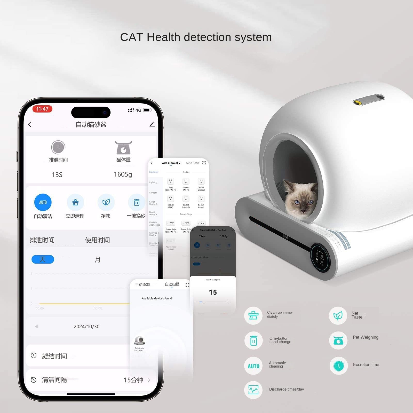 Pawly™ SmartClean Självrenande Kattlåda