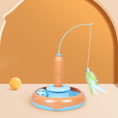 Pawly™ FeatherSpin Interaktiv Kattleksak