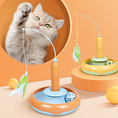 Pawly™ FeatherSpin Interaktiv Kattleksak
