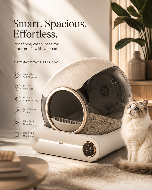Pawly™ SmartClean Självrenande Kattlåda